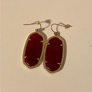 Kendra Scott maroon Elle earrings